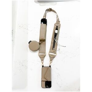 Womens Vegan Leather Crossbody phone wallet case